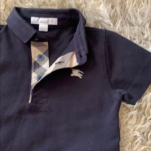 Burberry Boys 2Y Black Polo